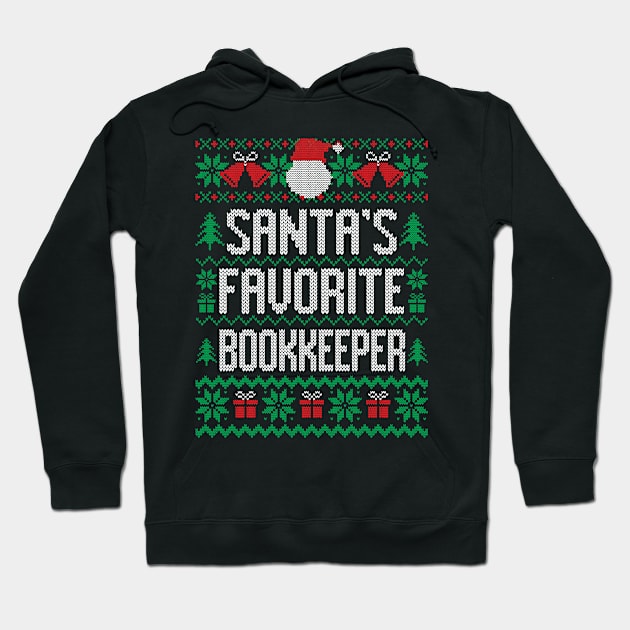 Santa's Favorite Bookkeeper Hoodie by Saulene